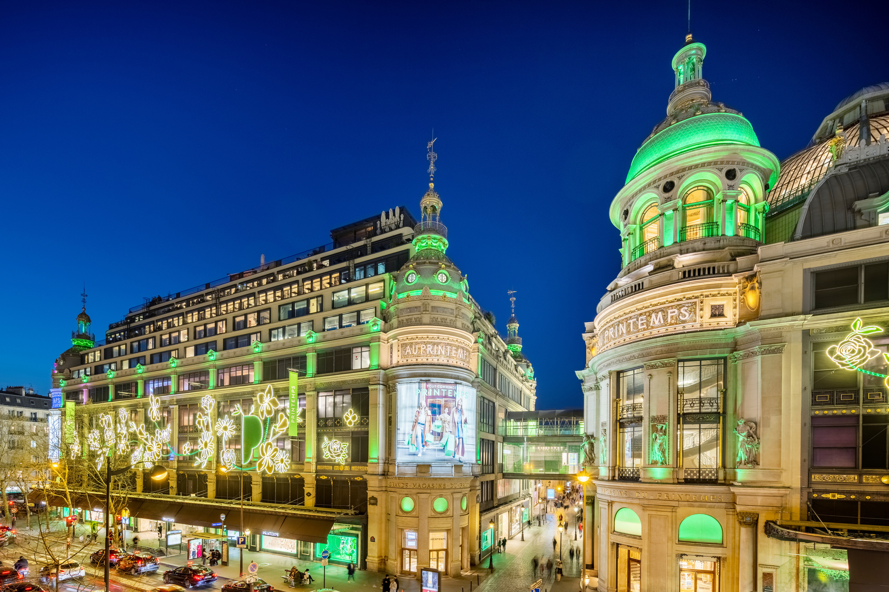 Façade du Printemps Haussmann à Paris